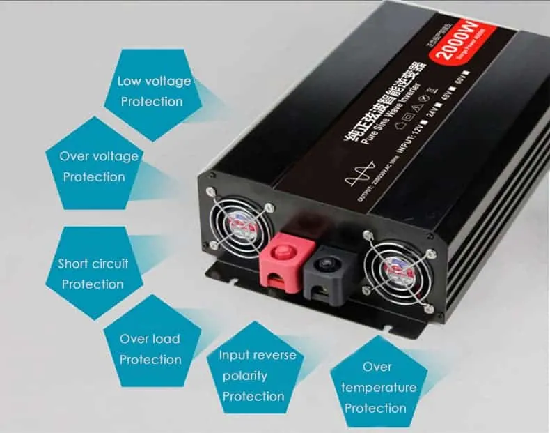 1500 Watt Inverter DC 12V/24V/48V to AC 110V/220V Modified Sine Wave Peak 3000W view 4