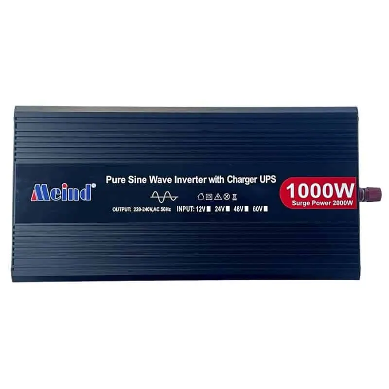 DC 12V/24V to AC 110V/220V Pure Sine Wave 1000W Power Inverter with Charger&UPS LCD Display view 2