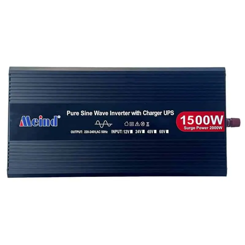 DC 12V/24V to AC 110V/220V Pure Sine Wave 1500W Power Inverter with Charger UPS LCD Display view 2