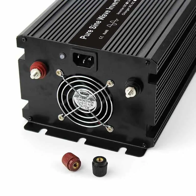 DC 12V/24V to AC 110V/220V Modified Sine Wave 3000 Watt Inverter with Charger&UPS LCD Display view 3