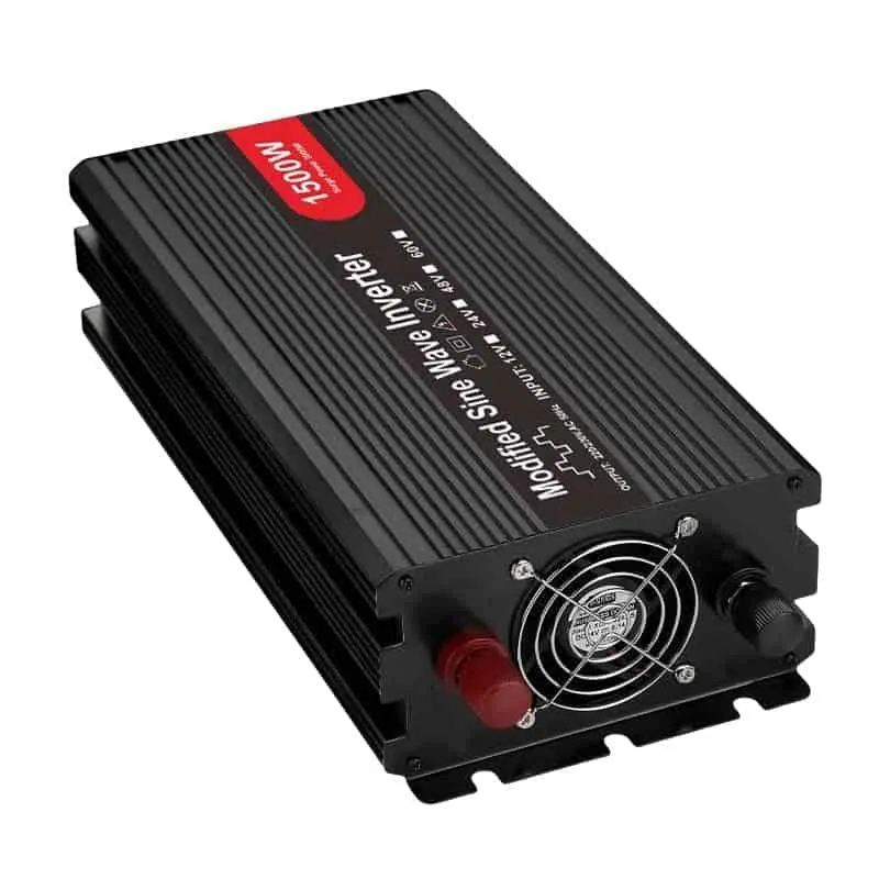 1500 Watt Inverter DC 12V/24V/48V to AC 110V/220V Modified Sine Wave Peak 3000W view 3