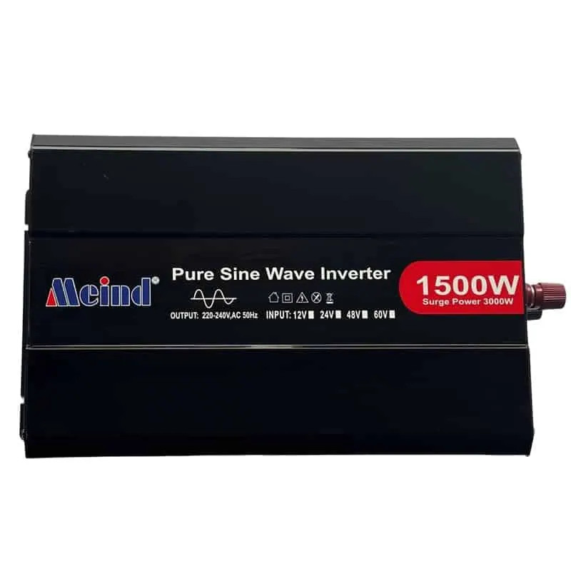 1500W DC 12V/24V/48V to AC 110V/220V Pure Sine Wave Power Inverter with LCD Display view 2