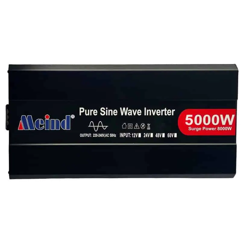 5000 Watt Inverter Pure Sine Wave DC12V/24V/48V to AC 110V/220V with LCD Display view 2