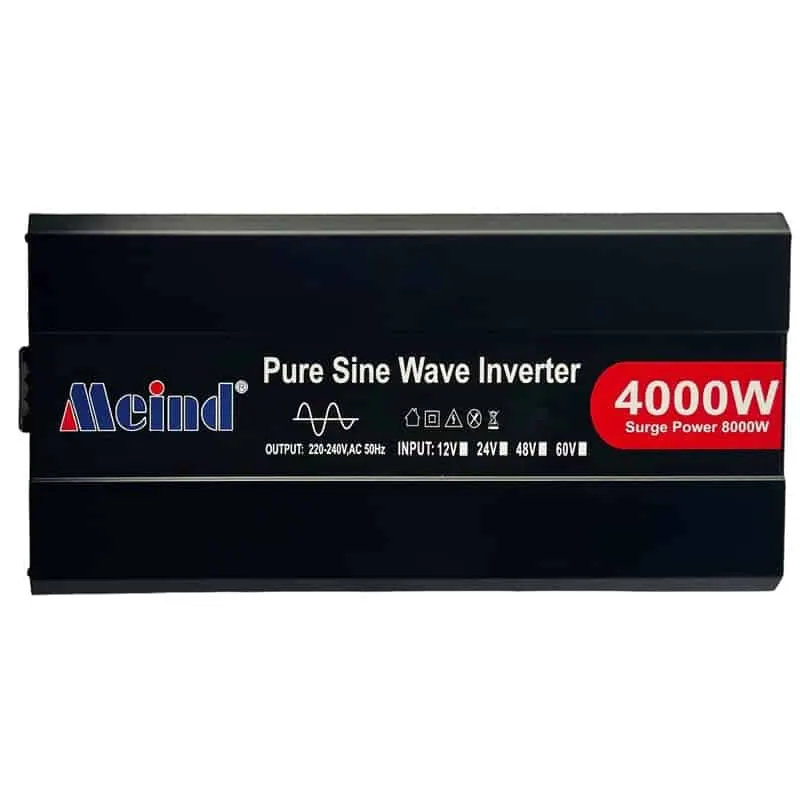 4000W DC 12V/24V/48V to AC 110V/220V Pure Sine Wave Power Inverter for Home with LCD Display view 2