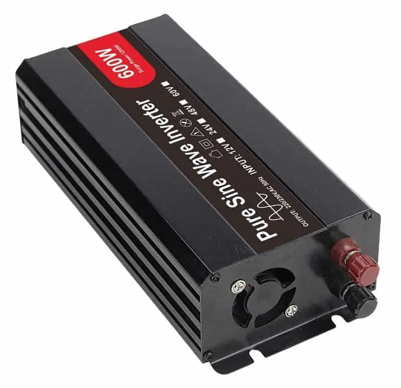 600 Watt Inverter Pure Sine Wave DC 12V/24V/48V to AC 110V/220V view 3