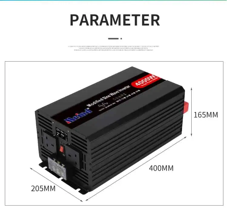 4000W DC 12V/24V/48V to AC 110V/220V Modified Sine Wave Power Inverter with LCD Display detail 8