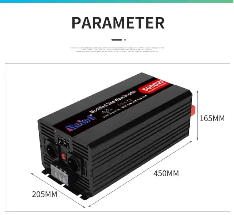 5000W DC12V/24V/48V to AC 110V/220V Modified Sine Wave Power Inverter with LCD Display detail 8
