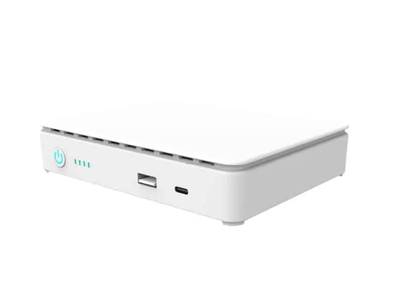 10400/15600mAh 35W Mini DC UPS Power Bank Backup Power with Lithium Battery USB TYPE-C POE for WiFi Routers view 2