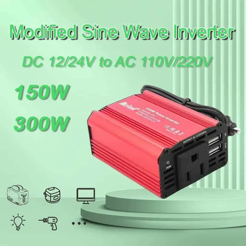 150W Power Inverter for Truck with American Socket