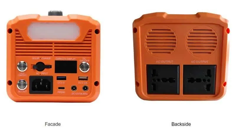 300W/500W UPS Power Station Portable Solar Power Supply Rechargeable Power Generator with Type-C LED Light view 4