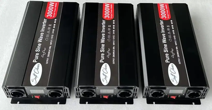 New sample order completed – 3pcs 3000W pure sine wave power inverters with EU sockets illustration 1