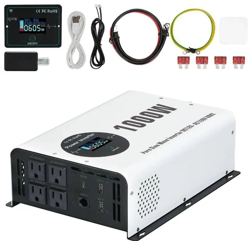 1000W Pure Sine Wave Power Inverter with LCD Wireless Remote Control detail 8
