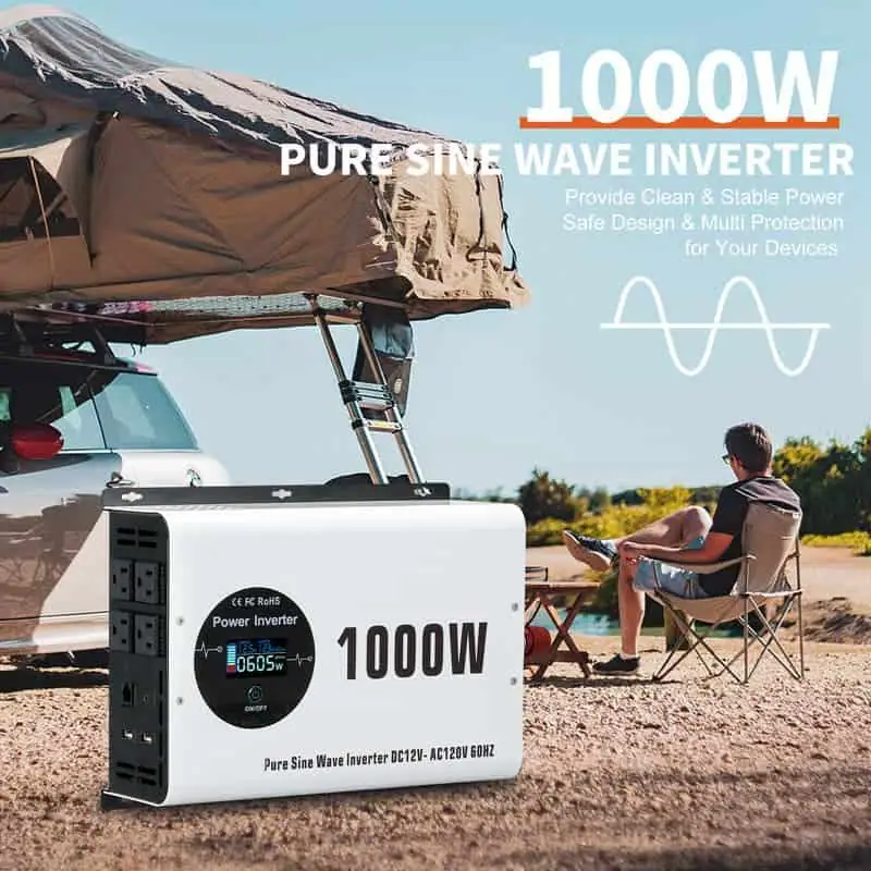 1000W Pure Sine Wave Power Inverter with LCD Wireless Remote Control detail 1