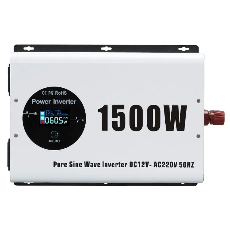 1500W Pure Sine Wave Power Inverter with LCD Wireless Remote Control view 2