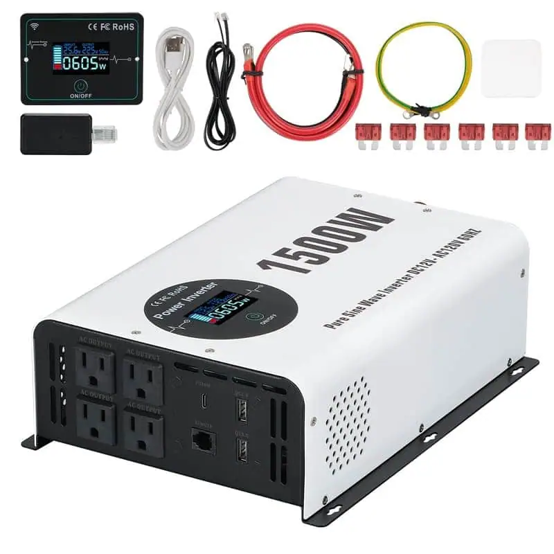 1500W Pure Sine Wave Power Inverter with LCD Wireless Remote Control detail 9