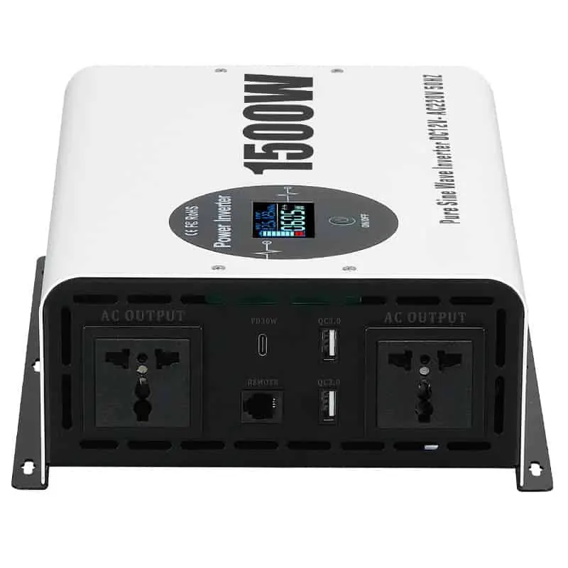 1500W Pure Sine Wave Power Inverter with LCD Wireless Remote Control view 4