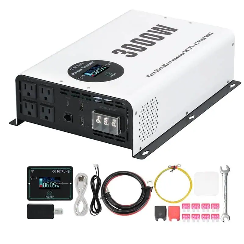 3000W Pure Sine Wave Power Inverter with LCD Wireless Remote Control detail 9