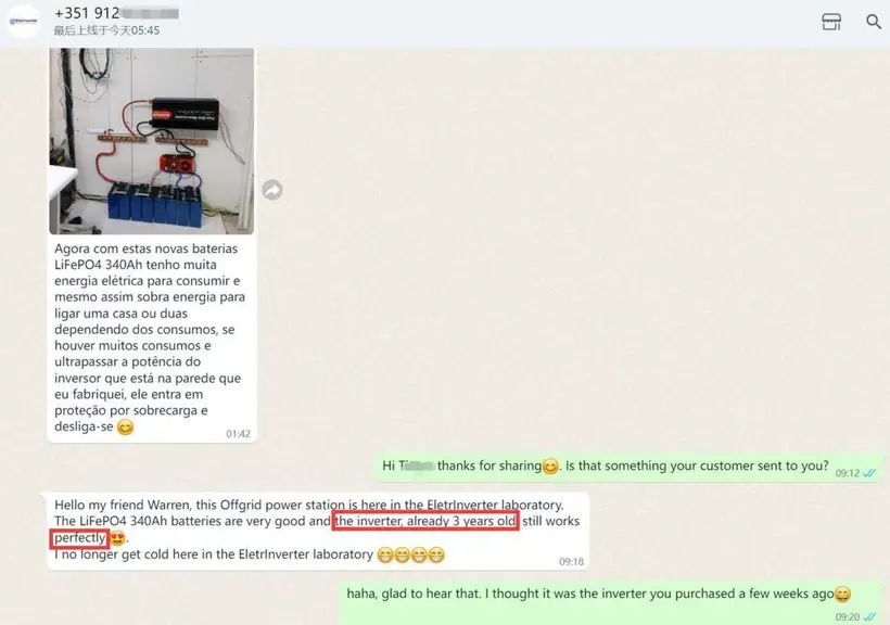 6000W Pure Sine Wave Power Inverter Feedback illustration 2