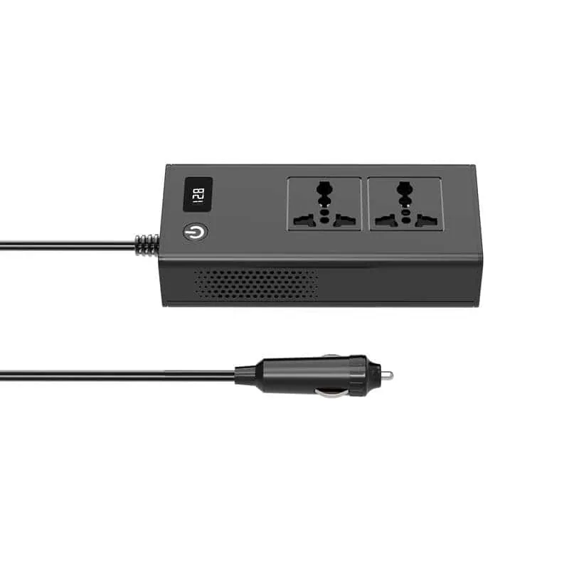 200W DC 12V to AC 220 110V Car Inverter 4 USB Output QC3.0 PD Fast Charging Voltage Inverter for Cars view 5