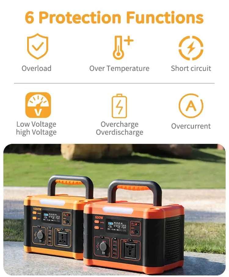 600W Pure Sine Wave Portable Power Station Solar Generator for Outdoors Camping Travel Hunting Emergency detail 4