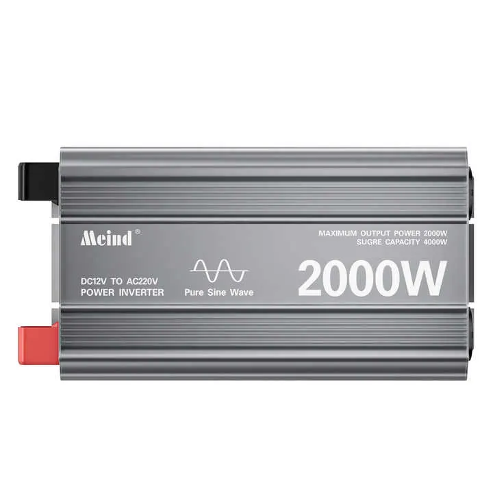 2000W DC 12V/24V/48V to AC 110V/220V Pure Sine Wave Power Inverter with LCD Display view 3