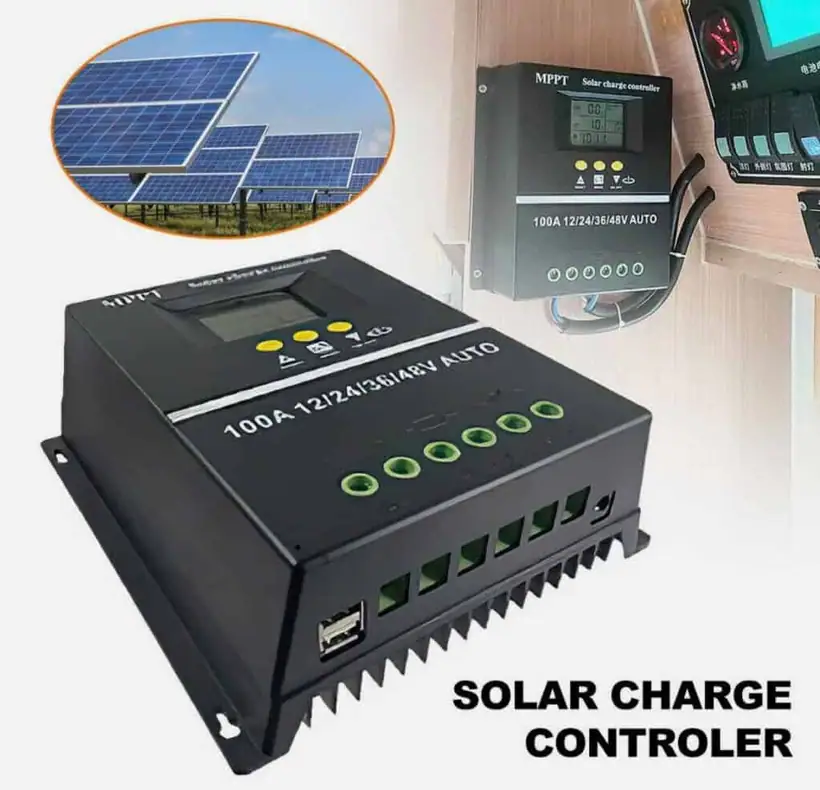 60A/80A/100A MPPT Solar Panel Charge Controller Regulator 12V/24V/36V/48V DC Dual-USB detail 5