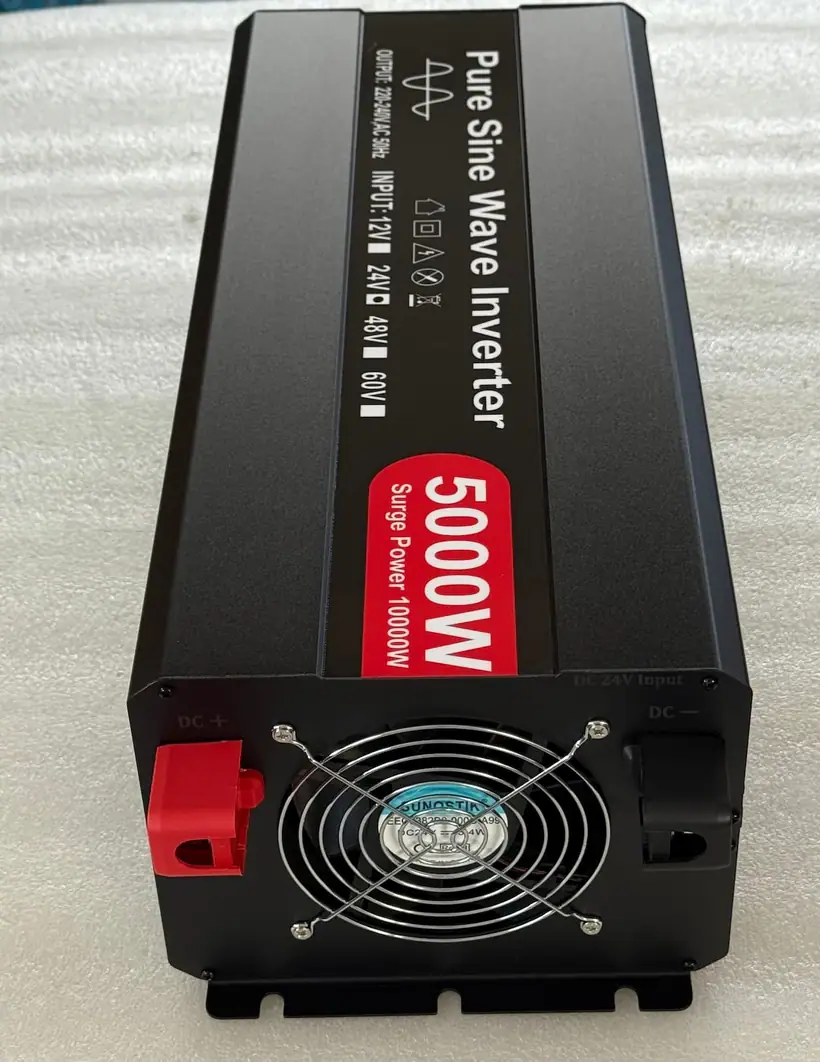 5000W Pure Sine Wave Power Inverter (UK Socket, 10000W Peak) illustration 1