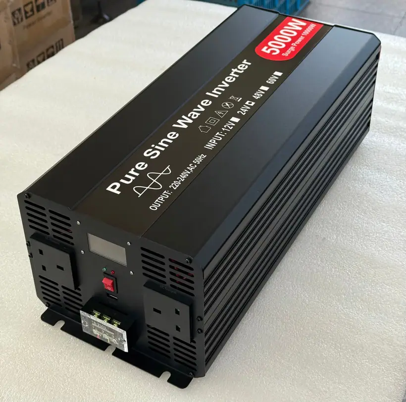 5000W Pure Sine Wave Power Inverter (UK Socket, 10000W Peak) illustration 2