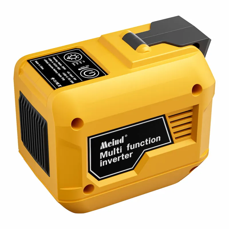 250W (Peak 500W) DC 12V to AC 220V/110V Power Inverter Compatible with Dewalt, Makita, Milwaukee 18/20V Battery with AC Outlet, USB Ports, Type-C Fast Charging, LED Light view 4