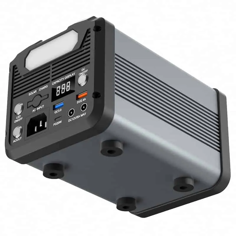 200W Power Station Portable Solar Power Supply Rechargeable Power Generator with Type-C LED Light view 3