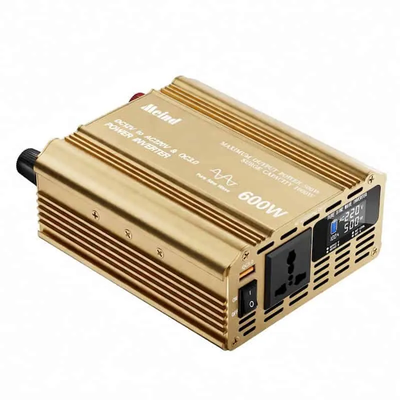 600W DC 12V/24V to AC 110V/220V Pure Sine Wave Power Inverter with LCD Display view 2