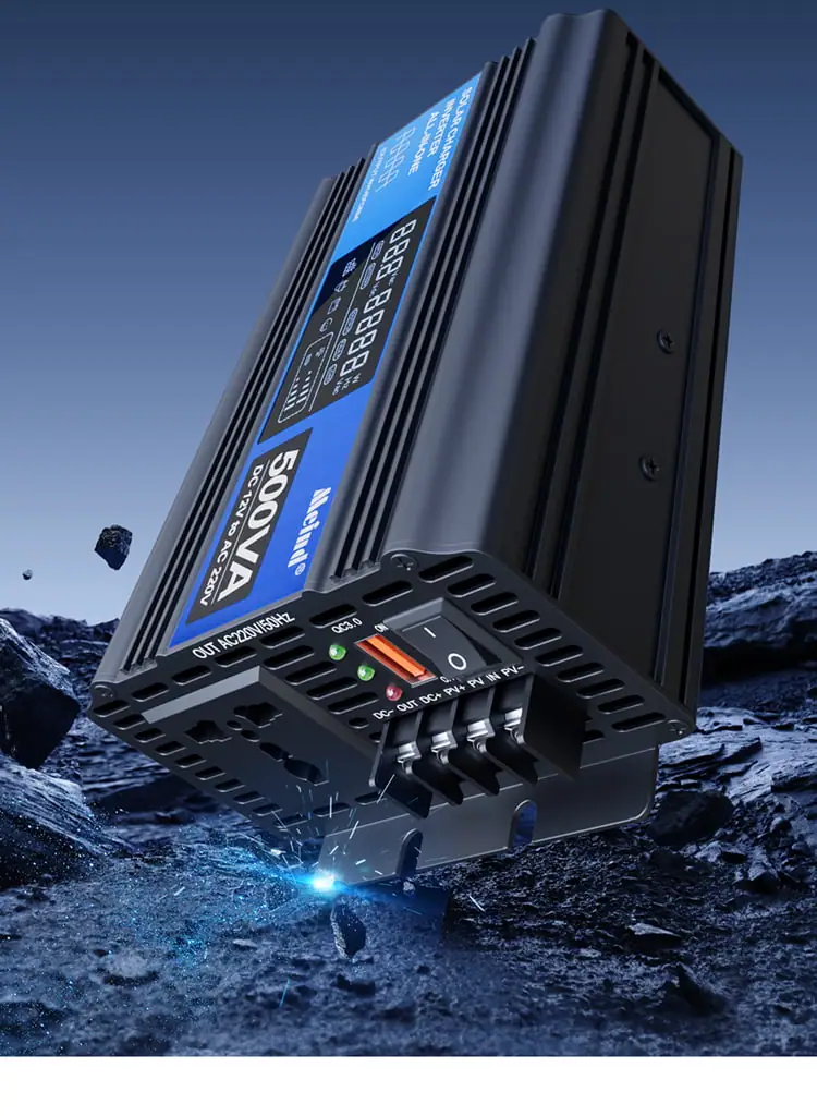 500W DC 12V/24V to AC 110V/220V Peak 1000W Off-Grid Solar Inverter detail 18