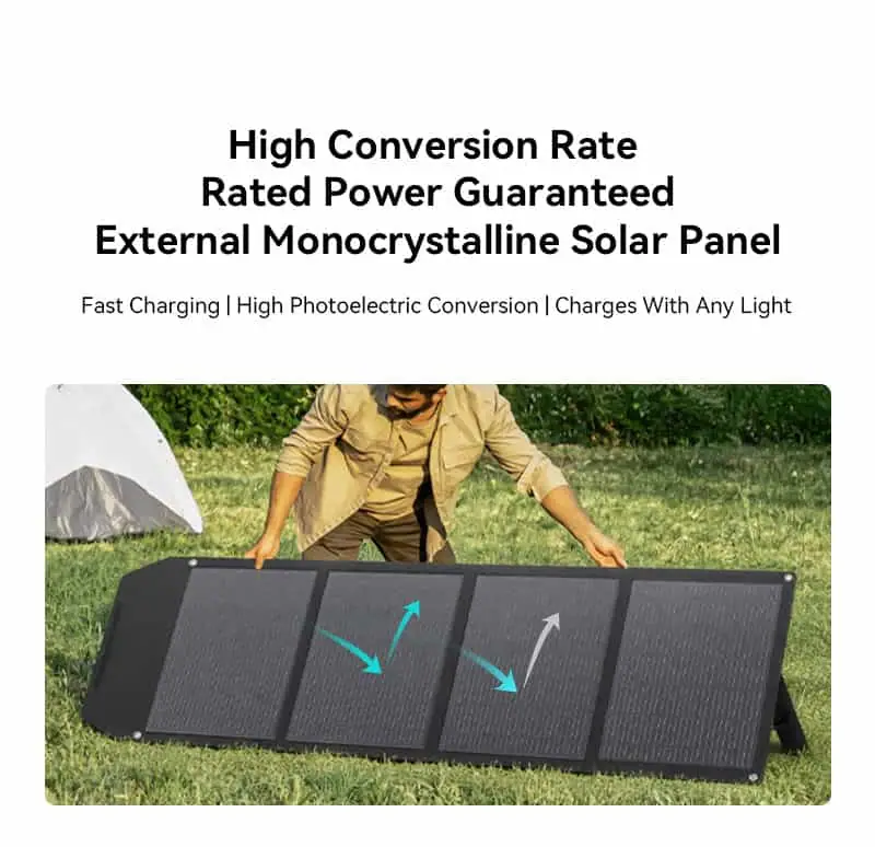 200W Portable Monocrystalline Silicon Foldable Solar Panel Kit USB Hand-Held for Mobile Phone Charger Camping detail 3