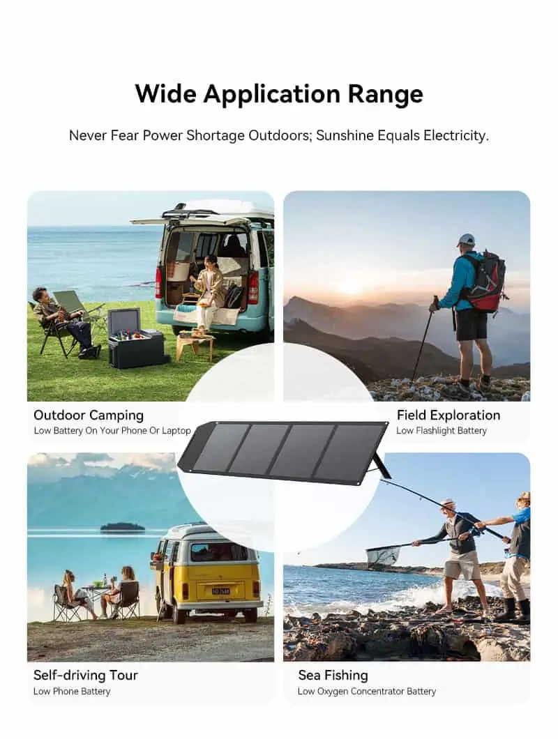 200W Portable Monocrystalline Silicon Foldable Solar Panel Kit USB Hand-Held for Mobile Phone Charger Camping detail 7
