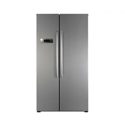 Heller Side by Side Stainless Steel Fridge & Freezer 562 Litres