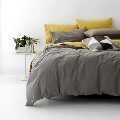 Park Avenue European Vintage Washed Cotton Quilt Cover Set Super King