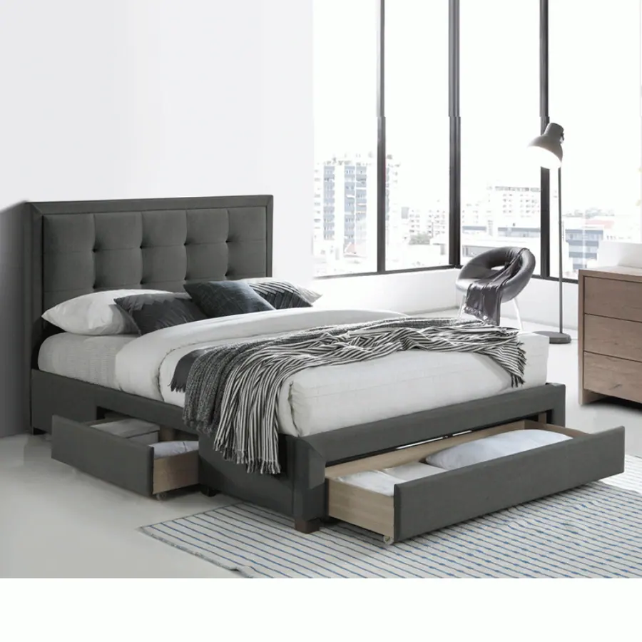 Seaford Queen Bed with 3 drawers