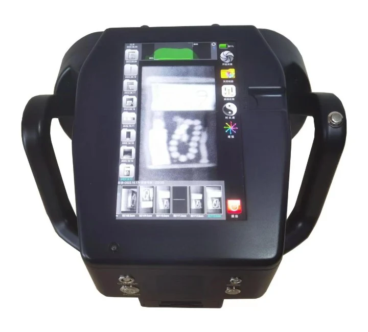 VBXC-9000 handheld backscatter X-ray scanner with tablet