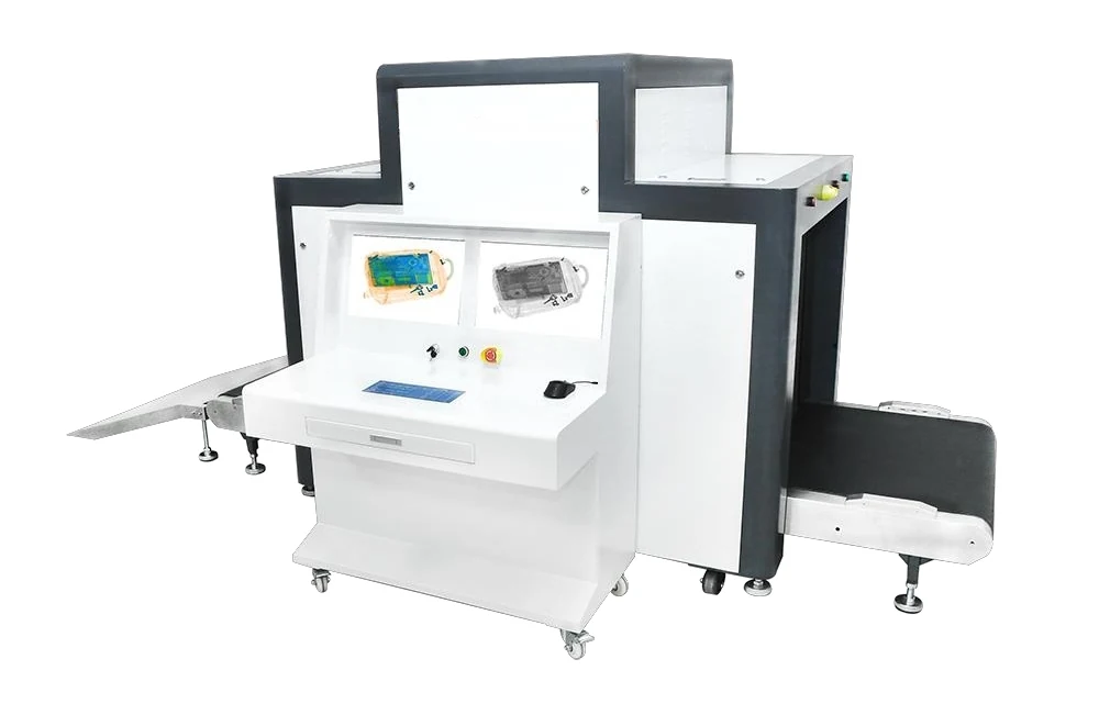 XIBS 10080C scanner side view with conveyor