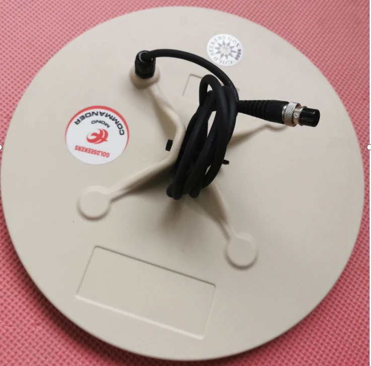 14 inch mono metal detector search coil in yellow housing