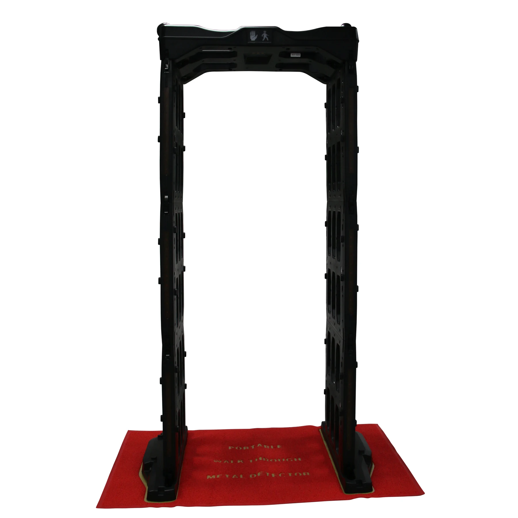 Portable walk through metal detector gate