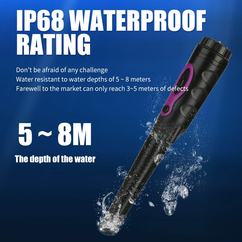 HS-08 IP68 waterproof gold metal detector pinpointer