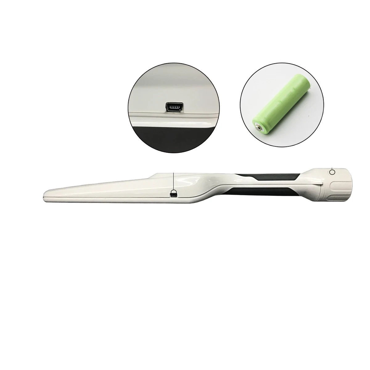 VA300C wand metal detector body detail