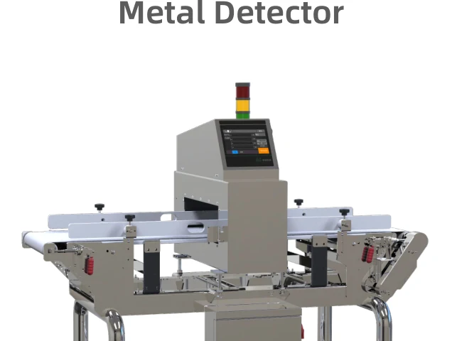 FSD-2025 conveyor metal detector with stainless steel frame and control panel