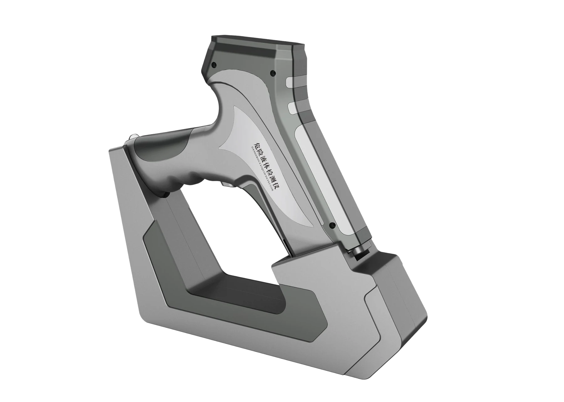 Handheld hazardous liquid detector body and grip