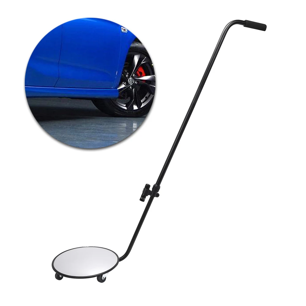 UVSM-1 illuminated under vehicle search mirror with wheels