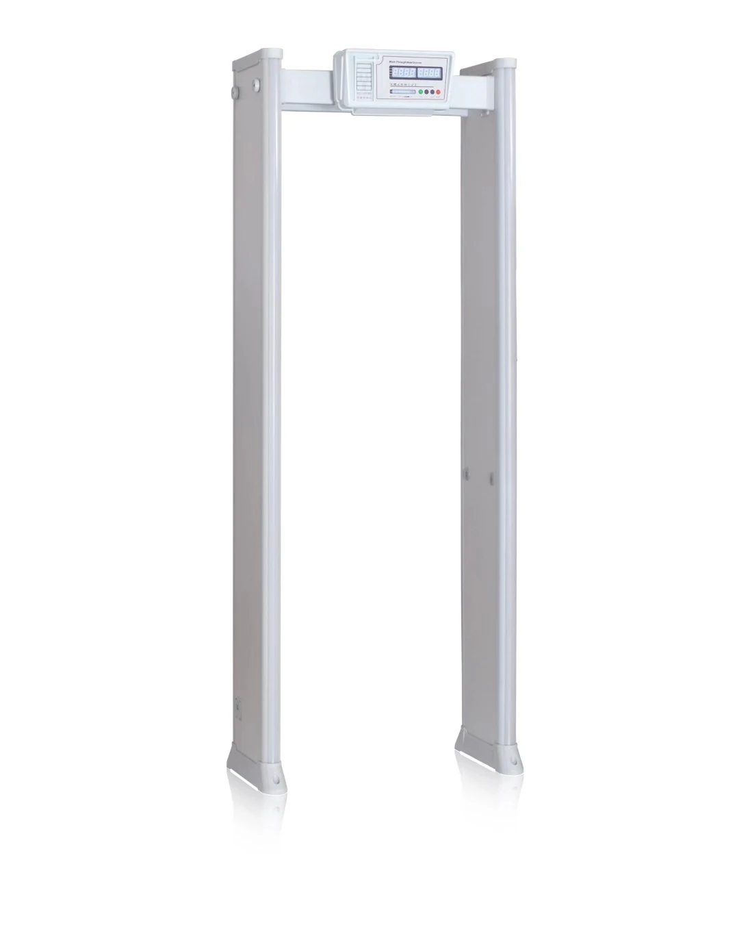 Airport security screening metal detector at a gateway