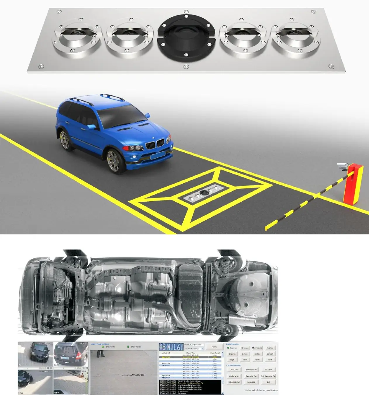 VX3300 fixed under vehicle surveillance system
