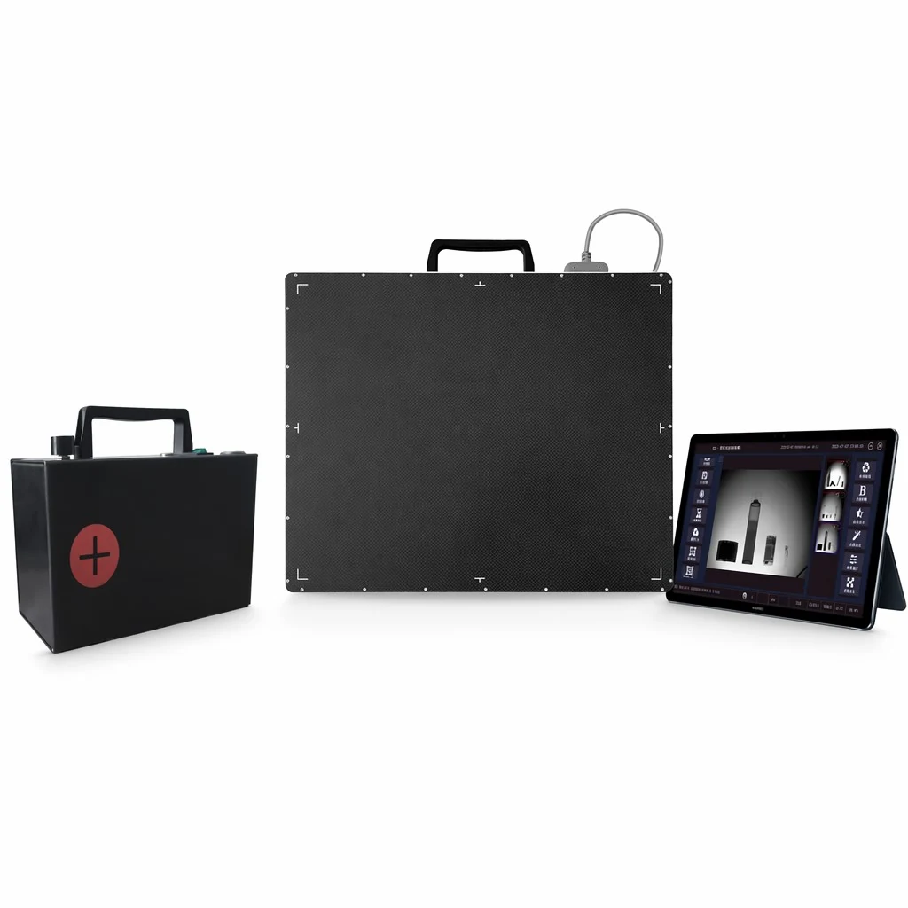 High-definition ultra-thin portable X-ray scanner with touch screen