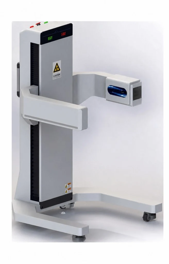 ABX-5010-AB mobile torso X-ray screening system on a rolling base